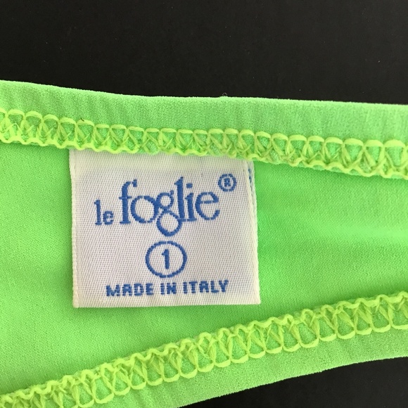 le foglie mare swimwear neon green bikini set size S - Picture 6 of 10